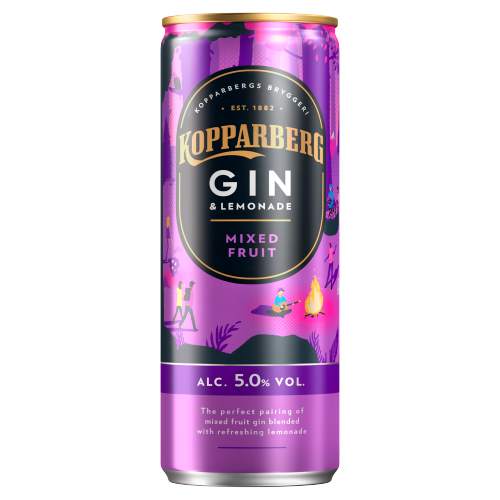 Picture of Kopparberg Mixedfruit Gin and Lemonade RTD Cans-BT