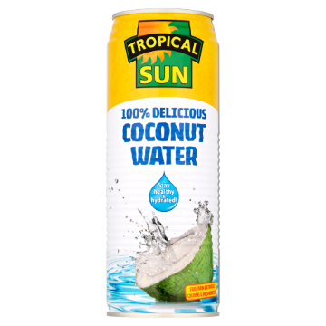 Picture of Tropical Sun Coconut Water Cans 100% Natural 520ML