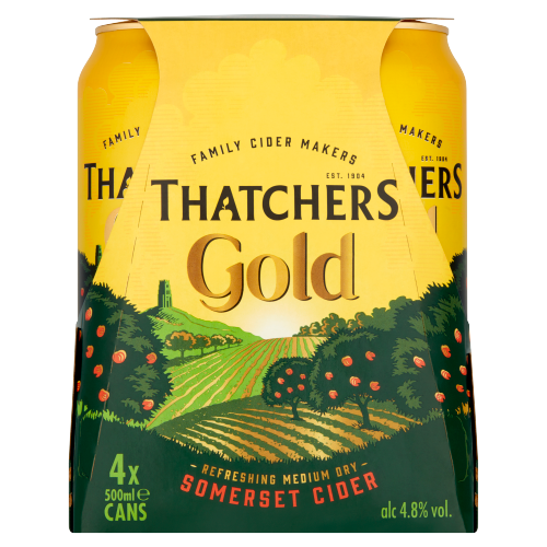 Picture of Thatchers Gold 6x4 Cans