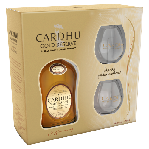 Picture of Cardhu Gold Reserve With 2 Glasses