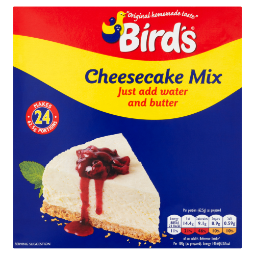 Picture of Birds Cheesecake Mix Complete Add Water 24Ptn