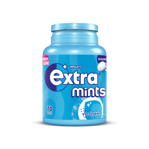 Picture of Extra Peppermint 70 Pcs Bottle Pack S/F Mints