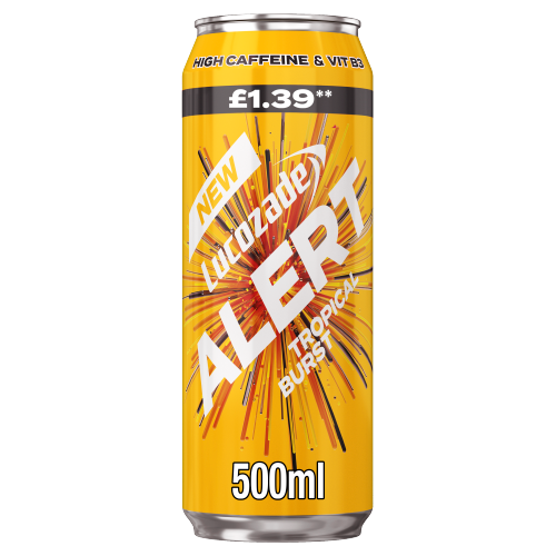 Picture of Lucozade Energy Alert Tropical Can £1.39