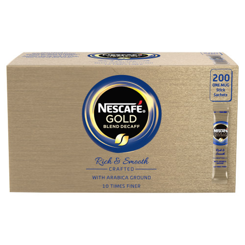 Picture of Nescafe Gold Blend Decaff Stick Packs 200'S