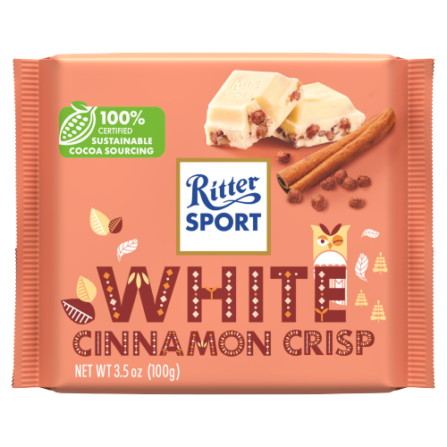 Picture of Ritter Sport Winter Edition White Cinnamon Crisp