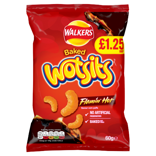 Picture of Wotsits Sweet & Spicy Flamin Hot  £1.25
