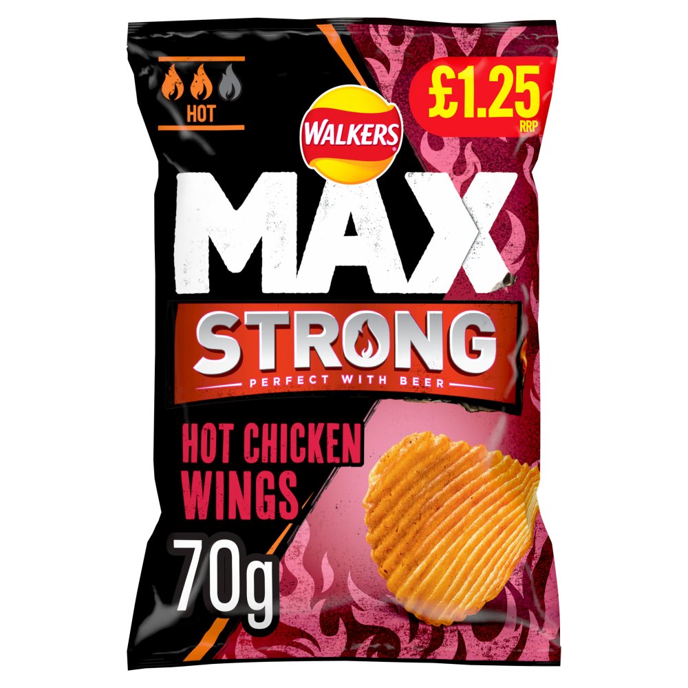 Picture of Walkers Max Hot Chicken Wings PMP £1.25