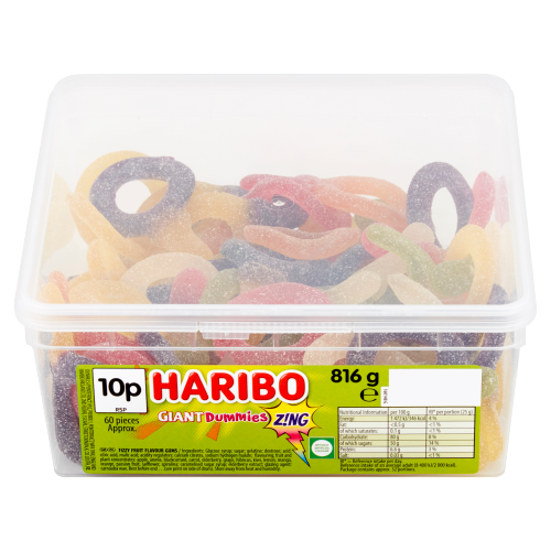 Picture of Haribo Giant Dummies Zing 10P