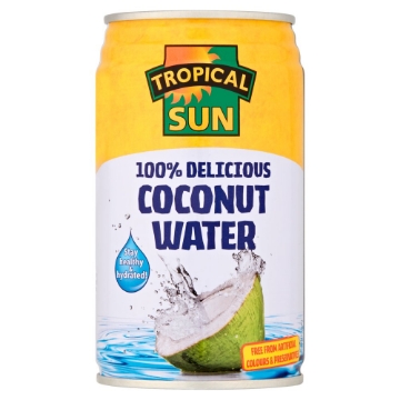 Picture of Tropical Sun Coconut Water Cans 100% Natural 330ML