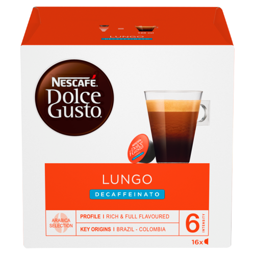 Picture of Nescafe DG Lungo Decafe 16 PODs