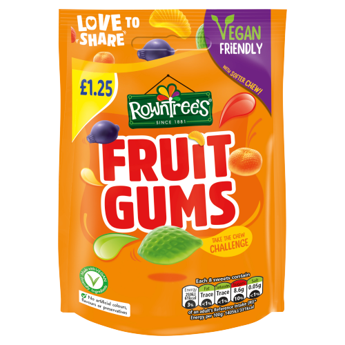 Picture of Rowntrees Fruit Gum Pouch £1.25