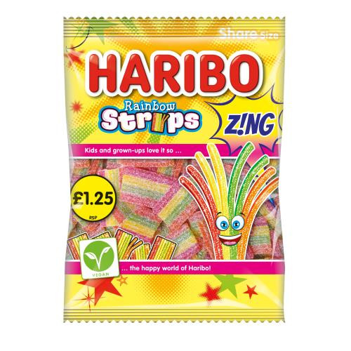 Picture of Haribo Rainbow Strips Zing PMP £1.25