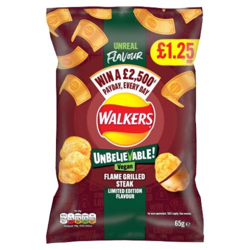 Picture of Walkers Flame Grilled Steak Vegan £1.25