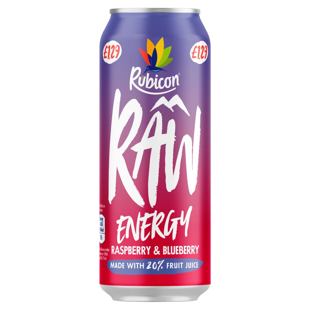 Picture of Rubicon Raw Energy Raspberry and Blueberry £1.29