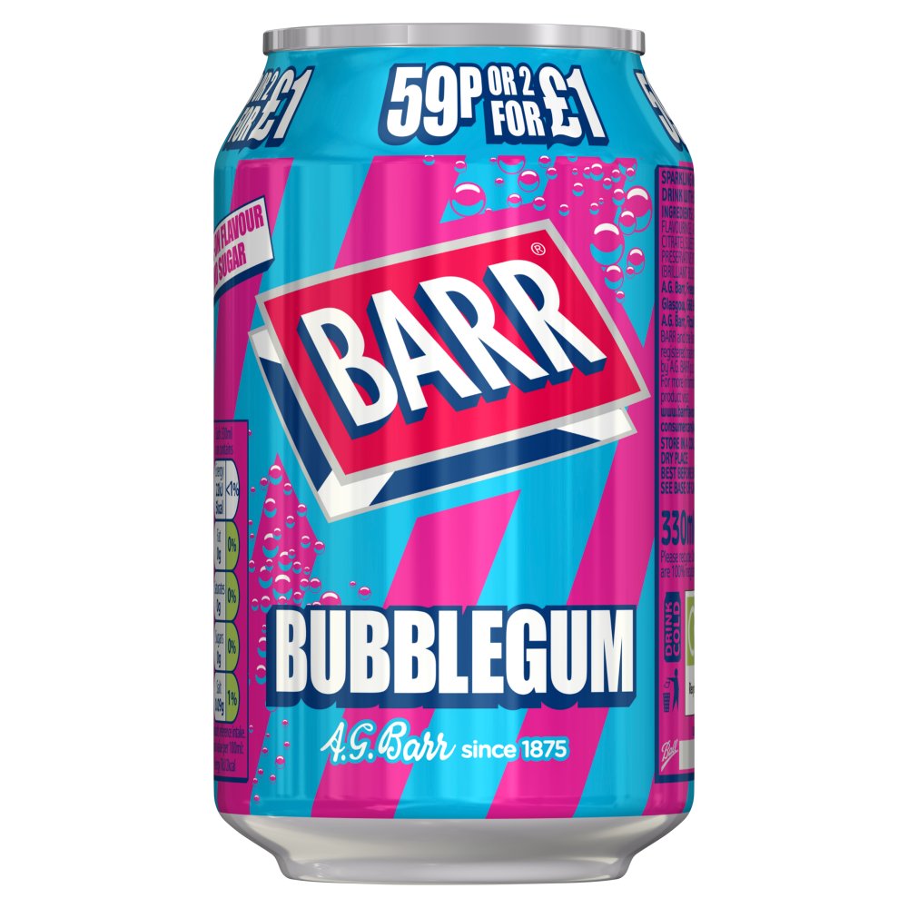 Picture of BARR Bubblegum Can 59p 2 for £1 ^^