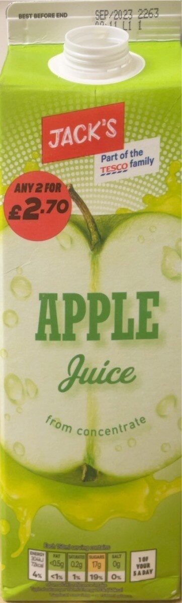 Picture of Jack's Apple Juice Concentrate PM £2 /£2.70