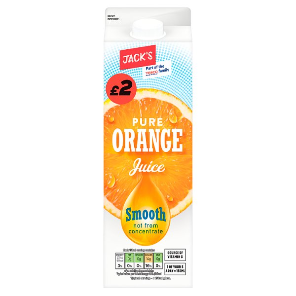 Picture of Jack's Pure Orange Juice Smooth £2