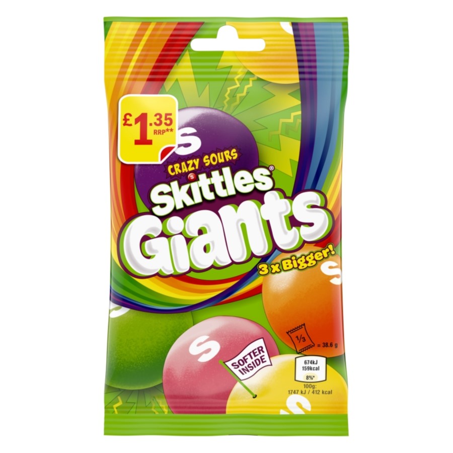 Picture of Skittles Giants Sours PMP £1.35