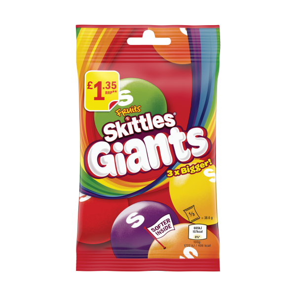 Picture of Skittles Fruits Giants Bag  £1.35