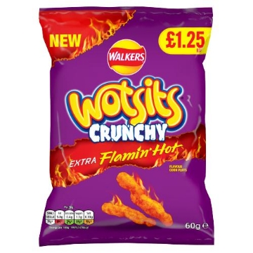 Picture of Wotsits Chruncy Extra Flaming Hot £1.25
