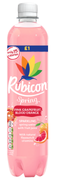 Picture of Rubicon Spring Pink Grapefruit & Blood Orange £1