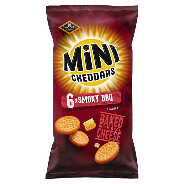 Picture of Mini Cheddars Smoky BBQ 6Pk