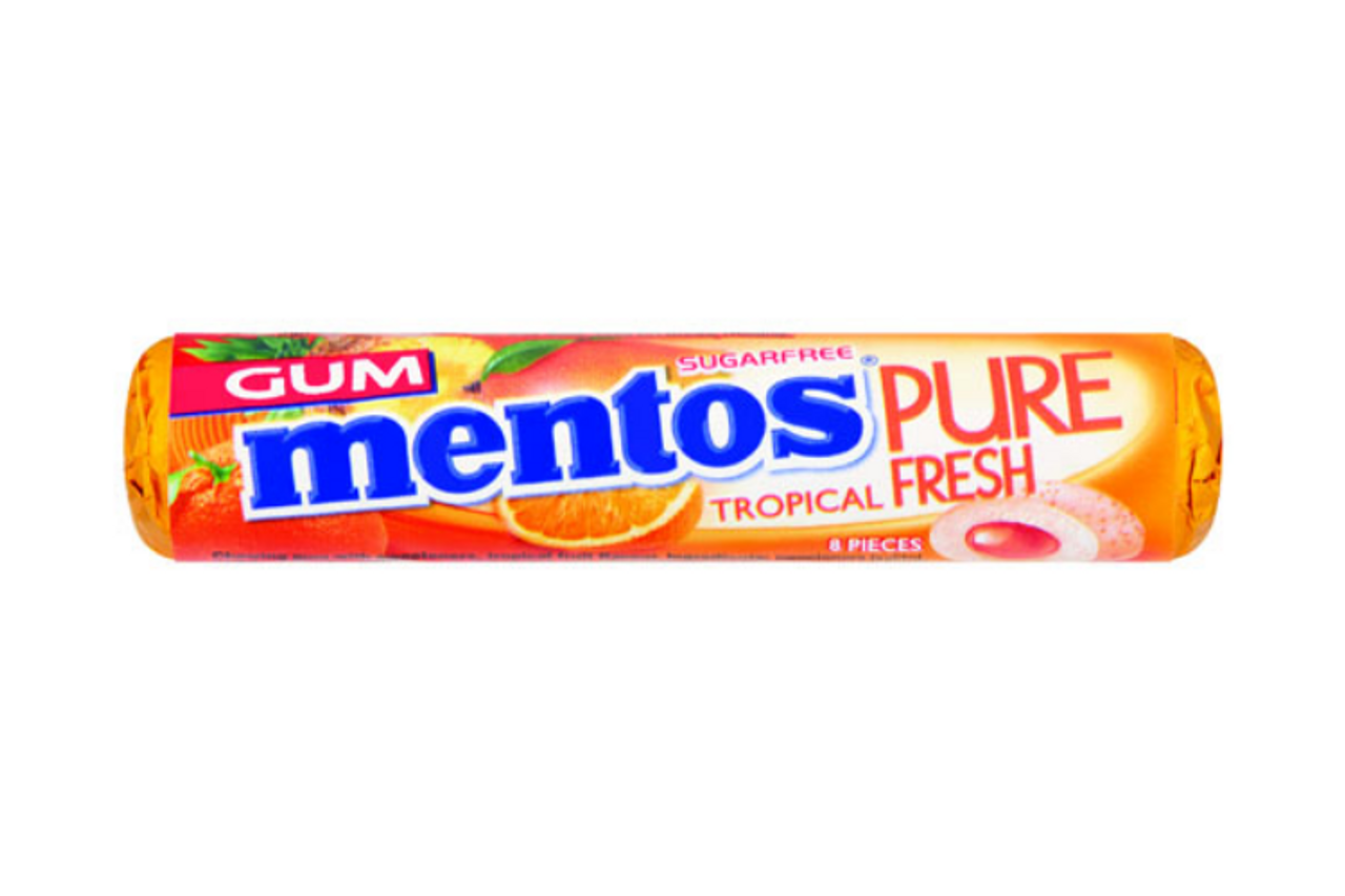 Picture of Mentos Gum Pure Fresh Roll Tropical