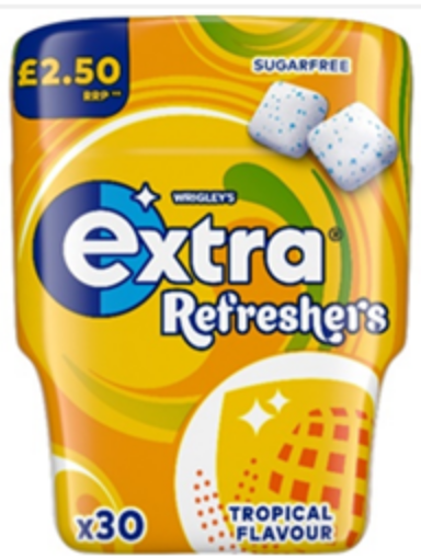 Millennium. Extra Refreshers Tropical Bottle £2.50