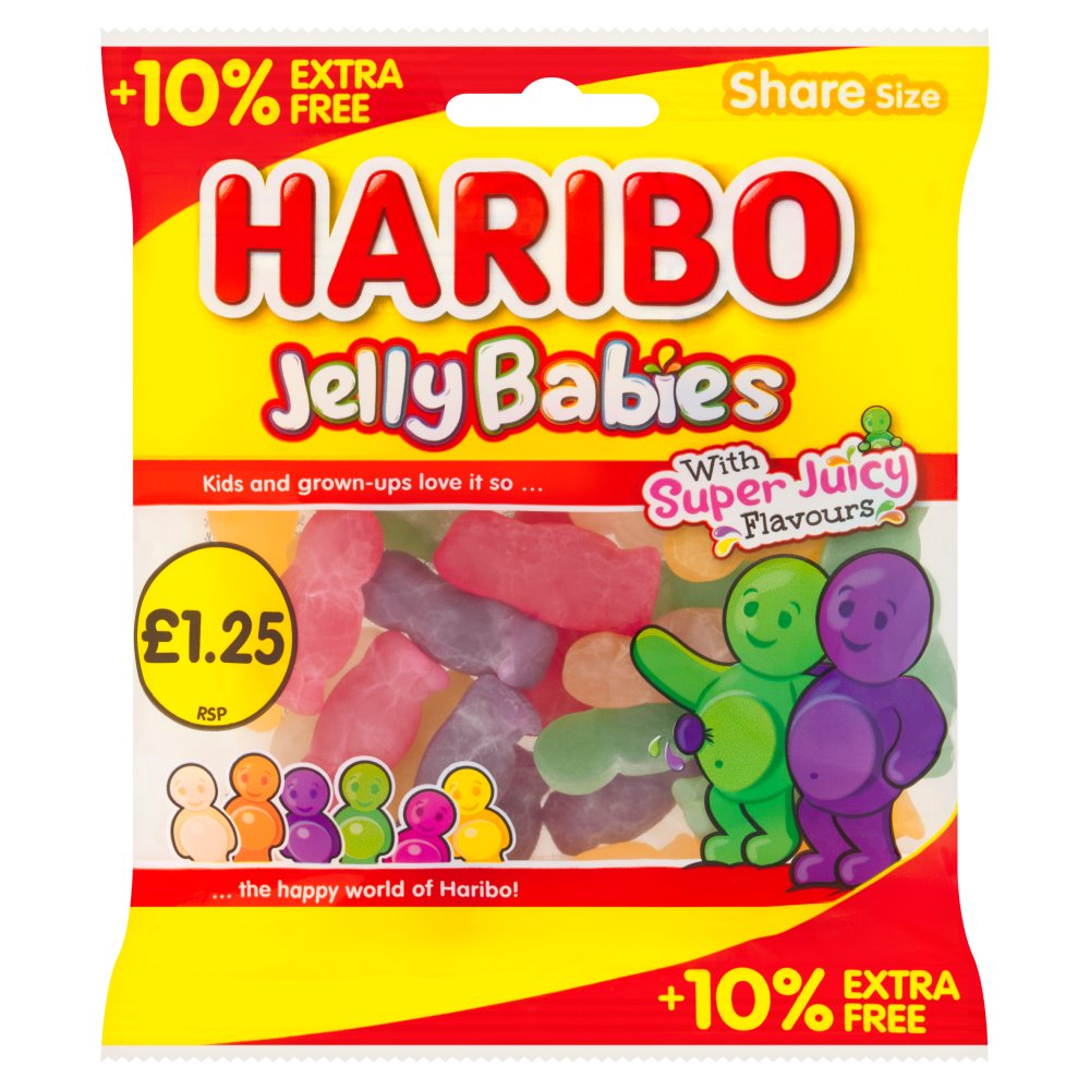 Picture of Haribo Jelly Babies PMP £1.25 10% EF