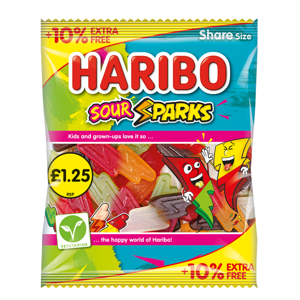 Picture of Haribo Sour Sparks PMP £1.2510% EF