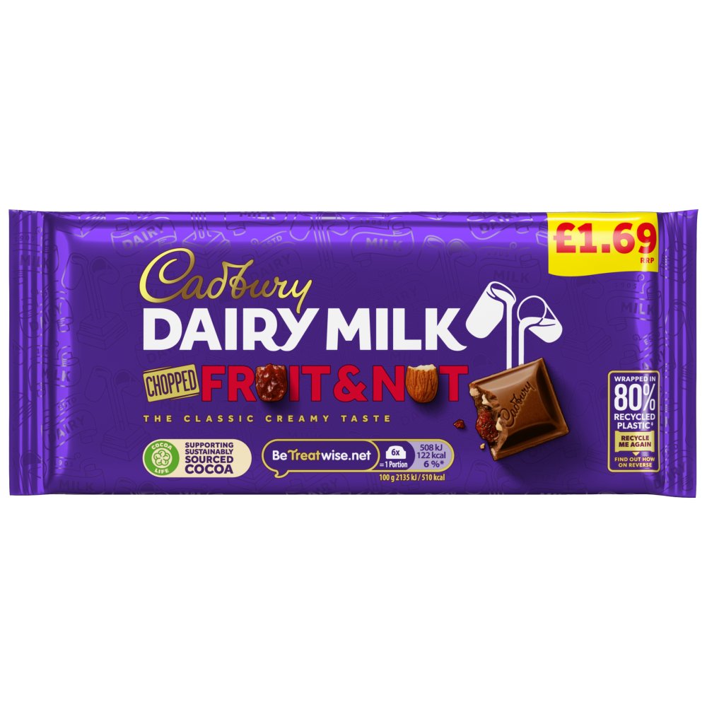 Picture of Cadbury DM Fruit & Nut £1.69 Block
