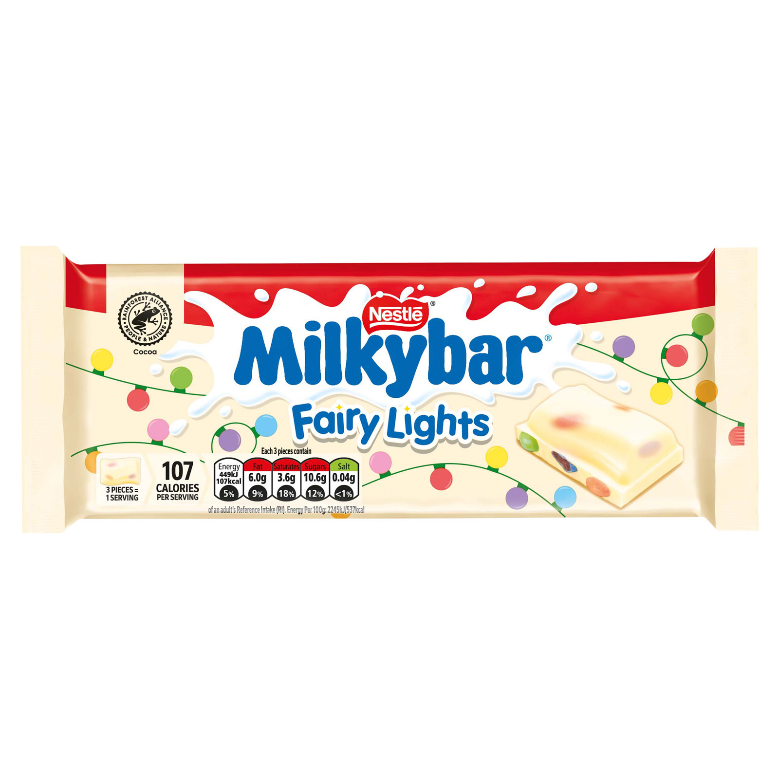 Picture of Milkybar Fairy Lights Block 14X100Gm