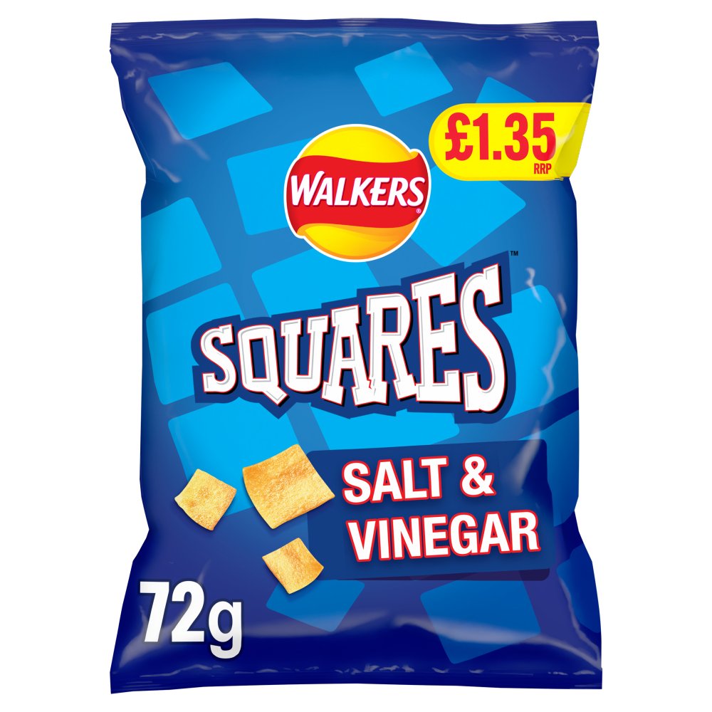 Picture of Walkers Squares Salt & Vinegar £1.35 