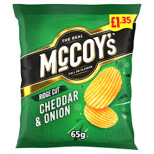 Picture of McCoys Cheddar & Onion PMP £1.35