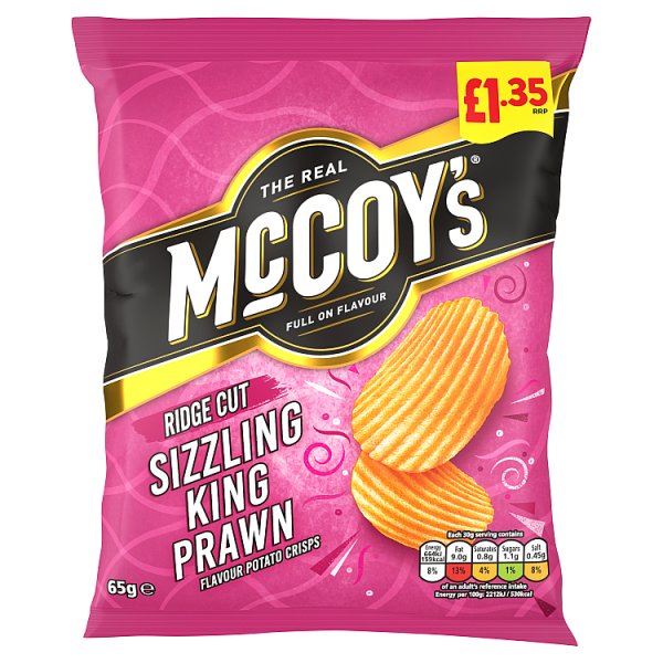 Picture of McCoys Sizzling King Prawn PMP £1.35