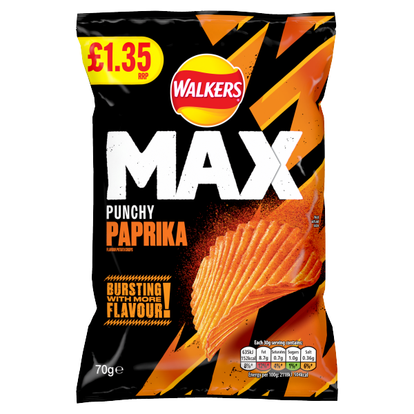 Picture of Walkers Max Paprika £1.35