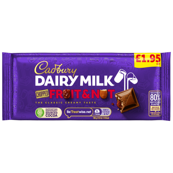Picture of Cadbury DM Fruit & Nut £1.95 Block