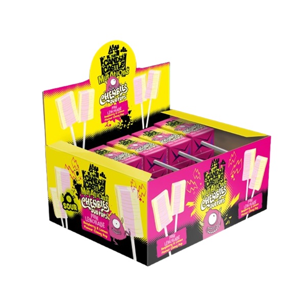 Picture of Candy Castle Chewbies Duo Pops Sour Pink Lemonade
